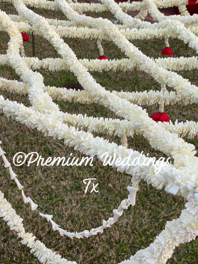 Phoolo Ki Chadar White Flowers - Premium Weddings TX