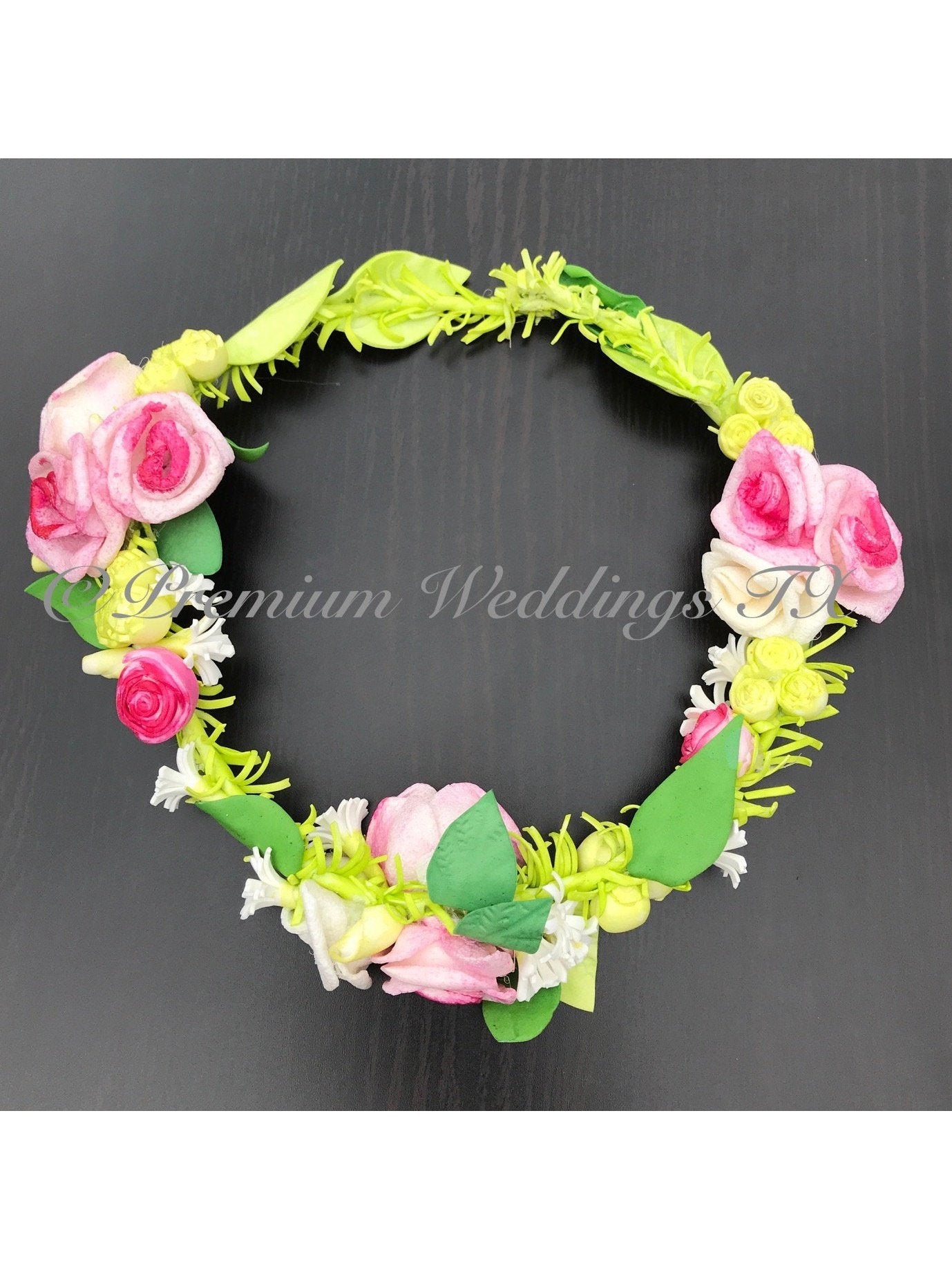 Floral Head Wreath / Tiara - 1Ct - Premium Weddings TX