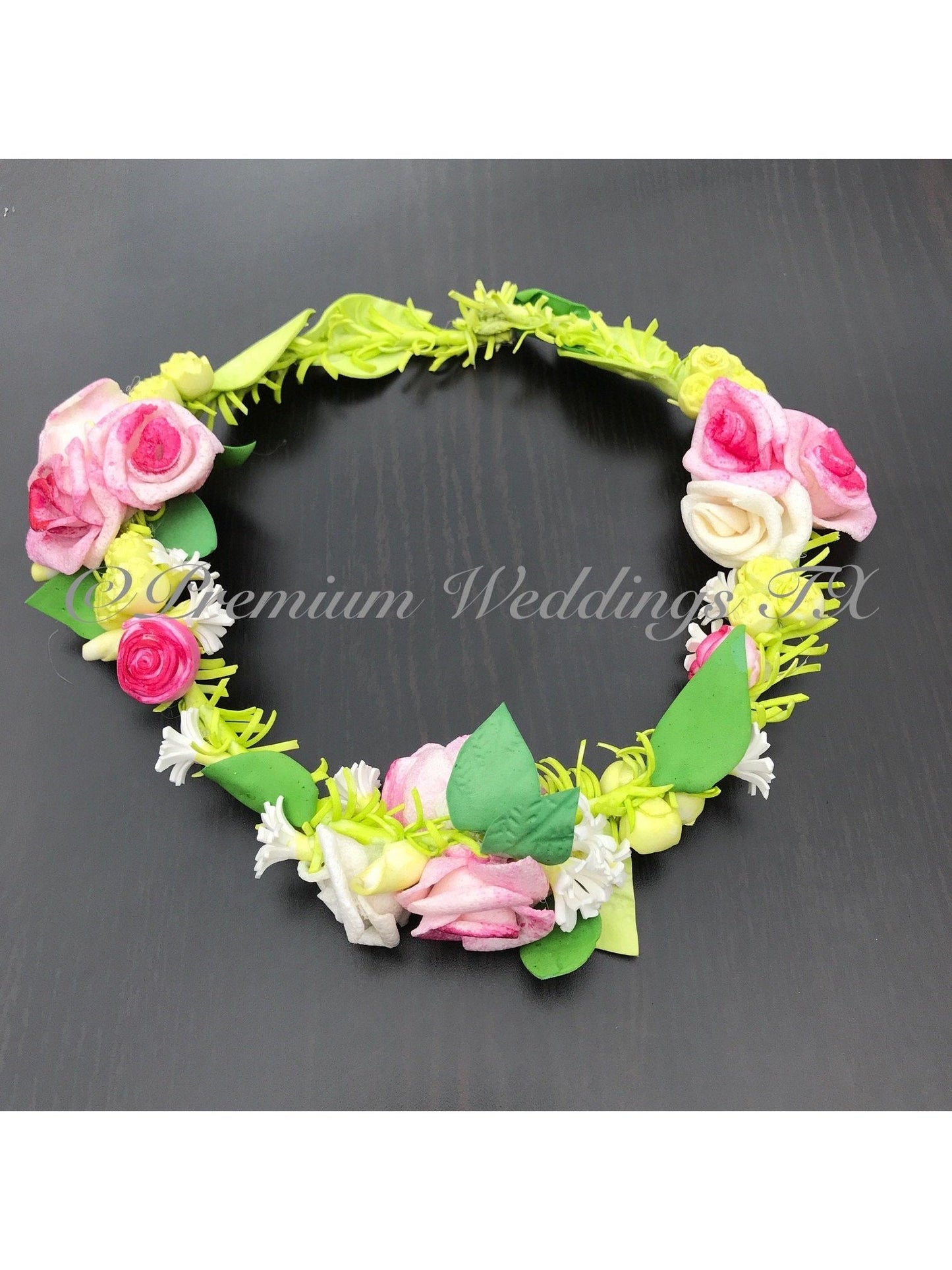 Floral Head Wreath / Tiara - 1Ct - Premium Weddings TX