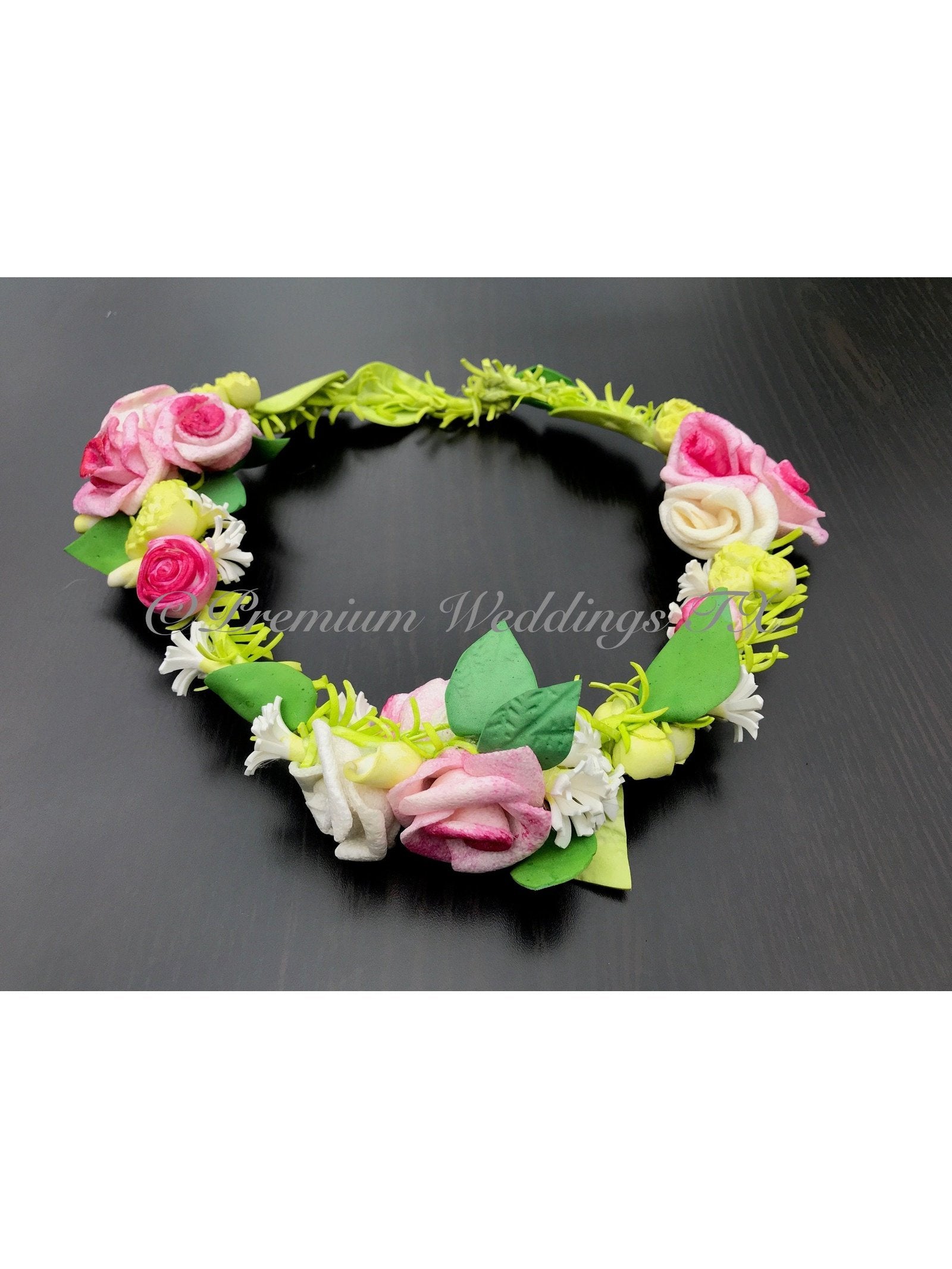 Floral Head Wreath / Tiara - 1Ct - Premium Weddings TX