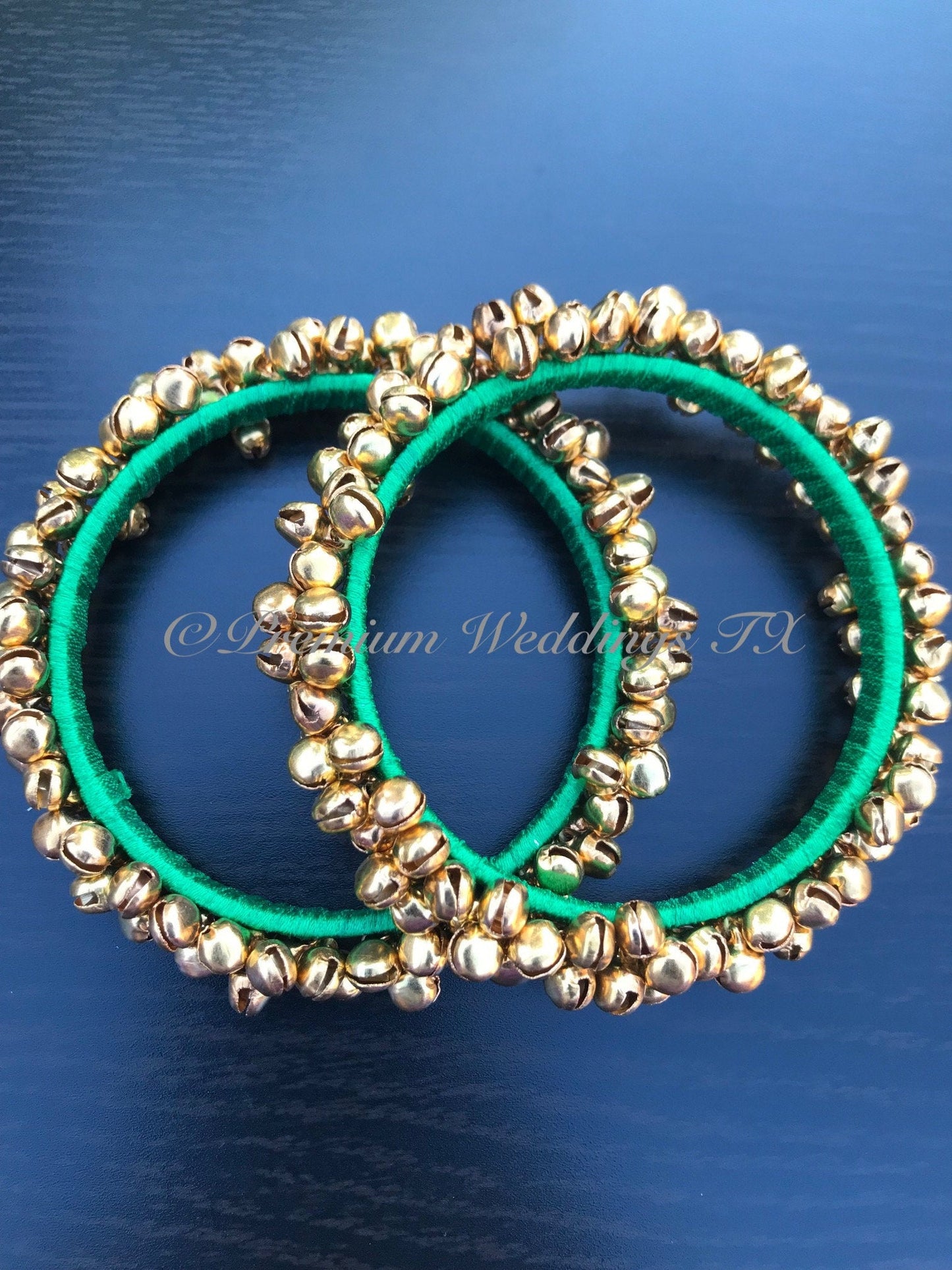 Ghungroo Indian Bangles - 1 Pair - Premium Weddings TX