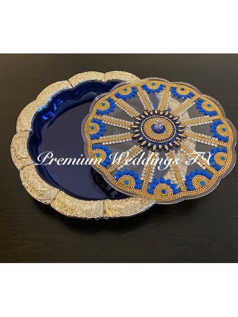 Blue Dry Fruit Decorative Box