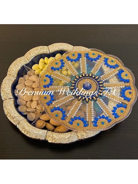 Blue Dry Fruit Decorative Box