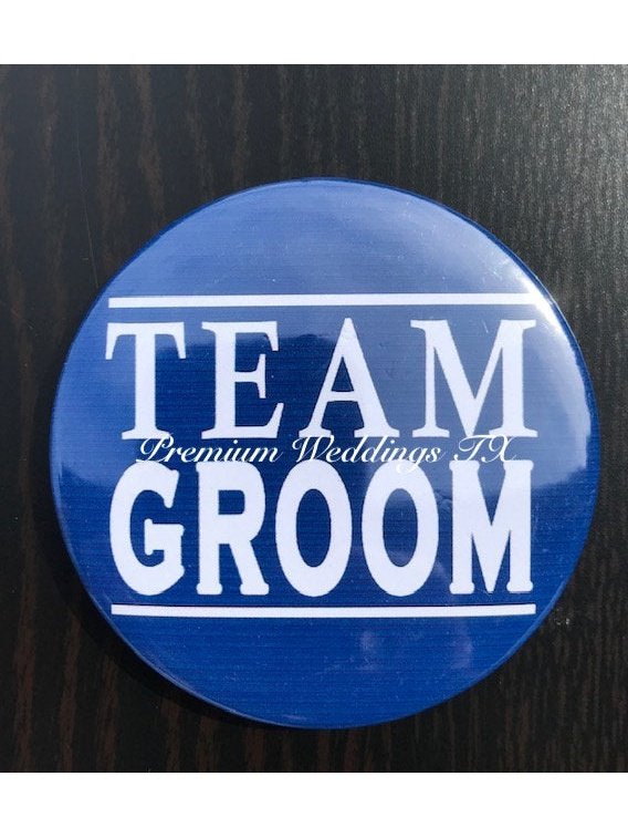 Team Groom Badges - 1Ct