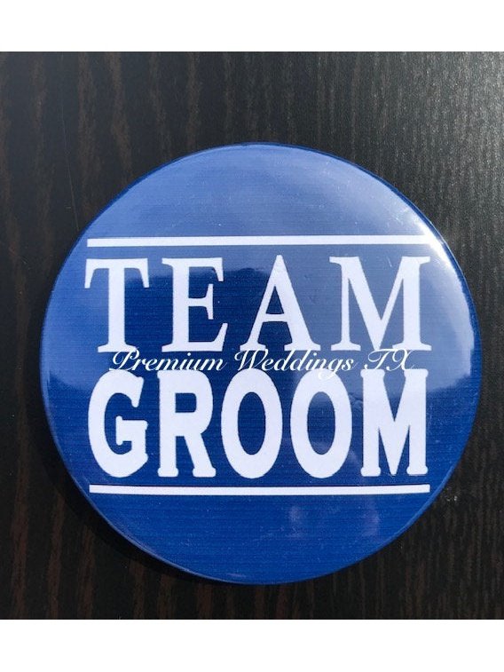 Team Groom Badges - 1Ct - Premium Weddings TX