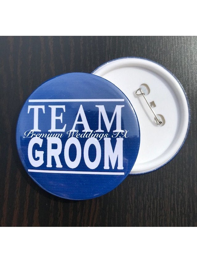 Team Groom Badges - 1Ct - Premium Weddings TX
