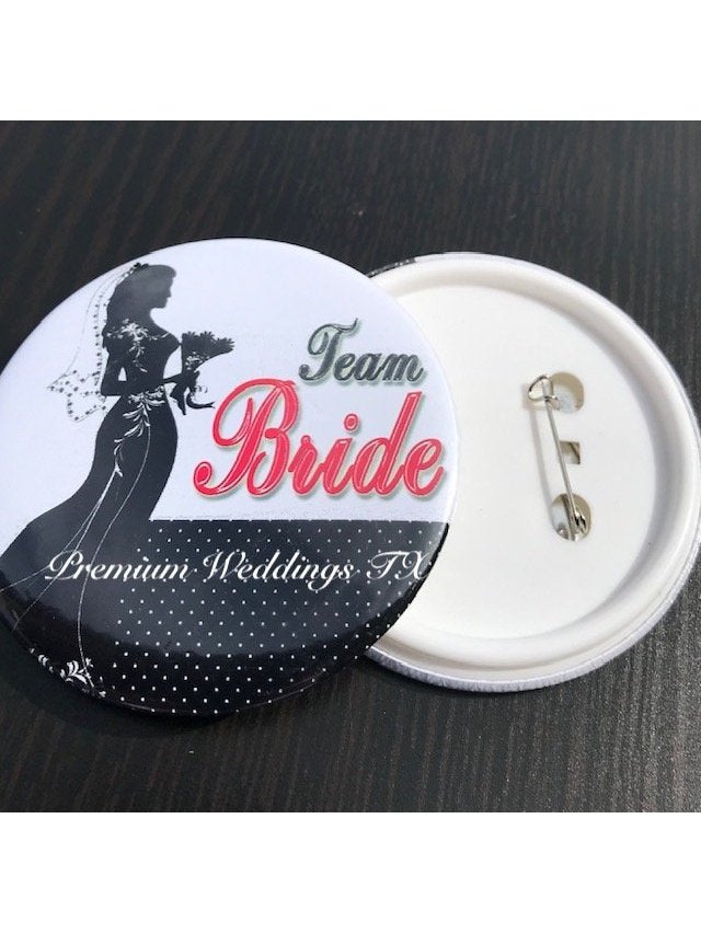 Team Bride Badges - 1Ct