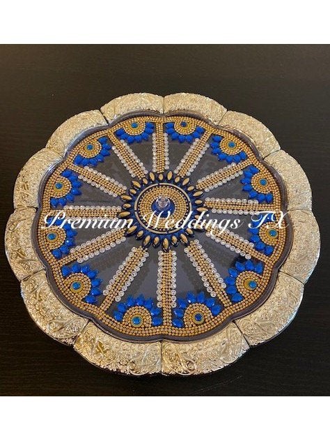 Blue Dry Fruit Decorative Box