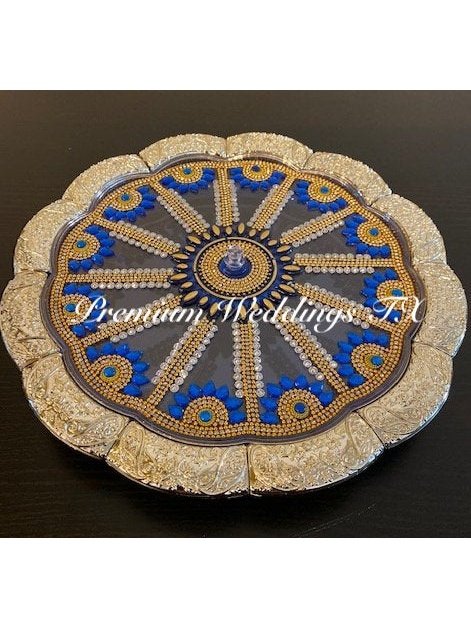 Blue Dry Fruit Decorative Box