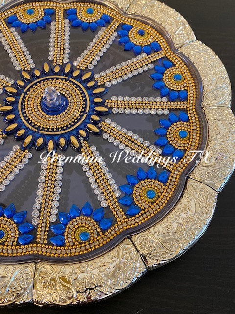 Blue Dry Fruit Decorative Box
