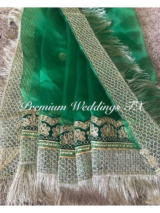 1Ct Green Mehndi Dupatta, Mayoon, Mehndi, Mayoon Dupatta, Mehndi Dupatta, Nikkah, Nikkah Dupatta, Shaadi, Shaadi Decor, Dulhan, Haldi