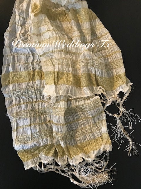 White Men's Dupatta - 1Ct - Premium Weddings TX