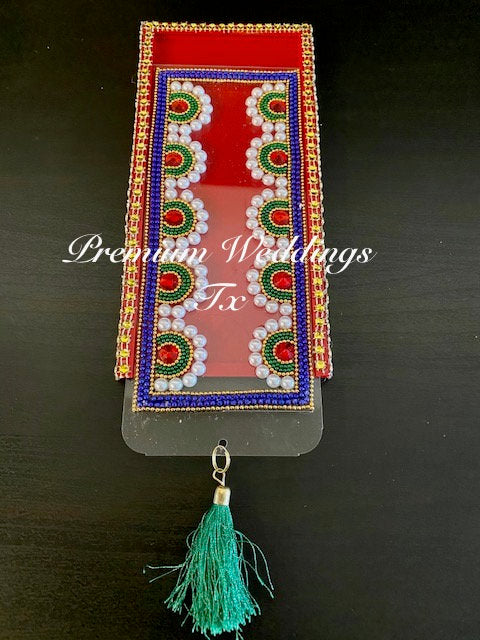 Red Acrylic Money Envelopes - 1Ct - Premium Weddings TX