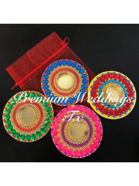 4 Floating Diyas