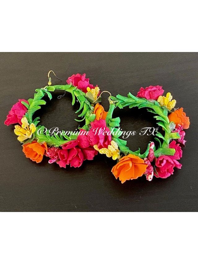 Tropical Flower Gajra Set - Premium Weddings TX