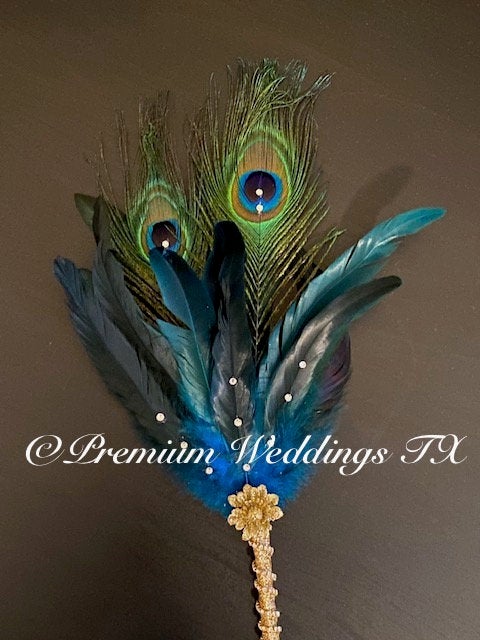 Real Peacock Feather Nikkah Pen - 1 Pen