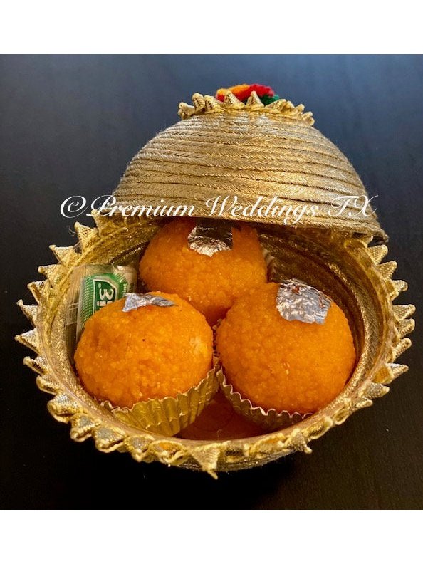 Golden Favor Matki Box - Premium Weddings TX