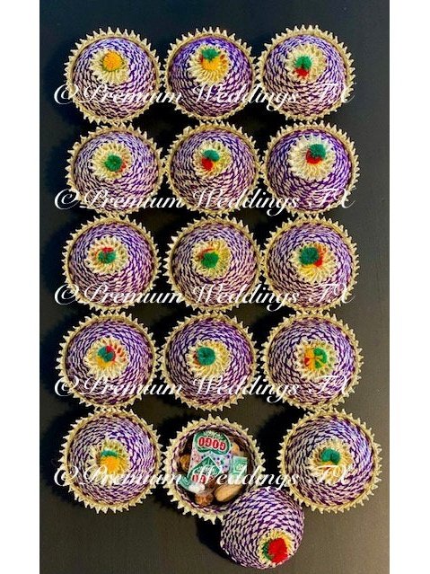 Purple Favor Matki Box - Premium Weddings TX
