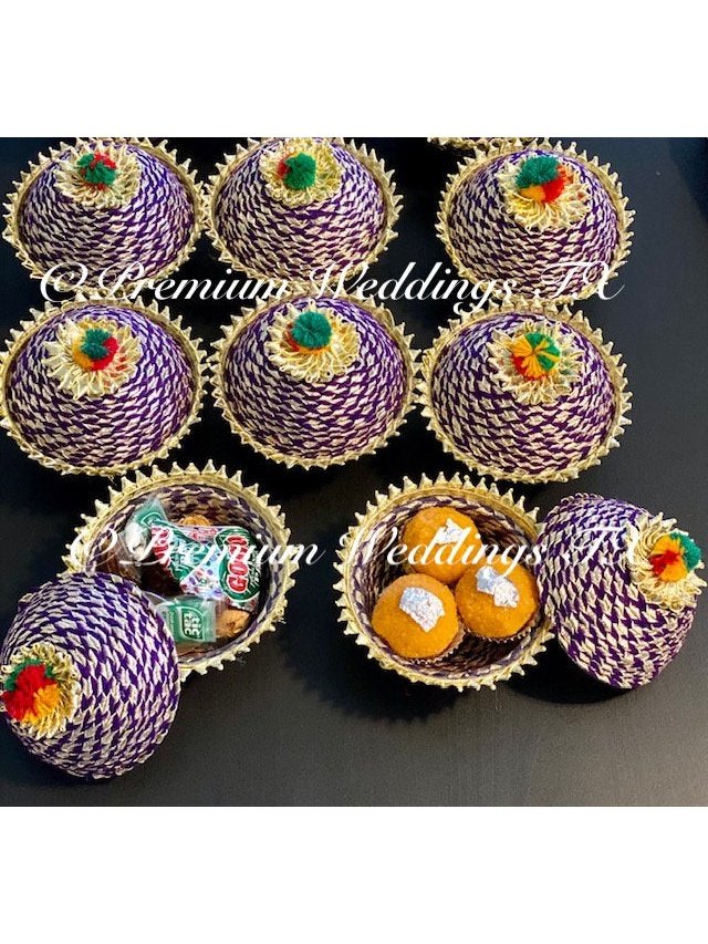 Purple Favor Matki Box - Premium Weddings TX