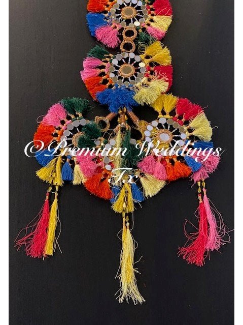 Paranda, MultiColor Mirror Paranda, Hair Accessories, Dulhan, Bridesmaids Gifts, Shaadi, Mehndi, Mayoon, Haldi, Punjabi, Indian, Pakistani