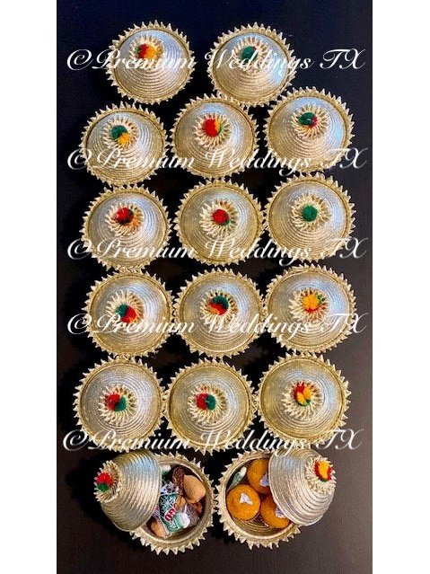 Golden Favor Matki Box - Premium Weddings TX