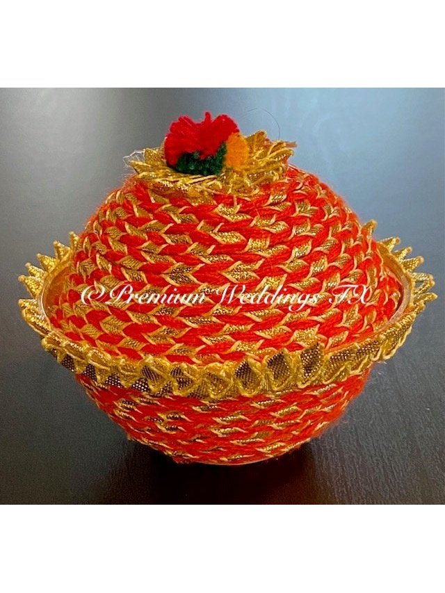 Orange Favor Matki Box - Premium Weddings TX