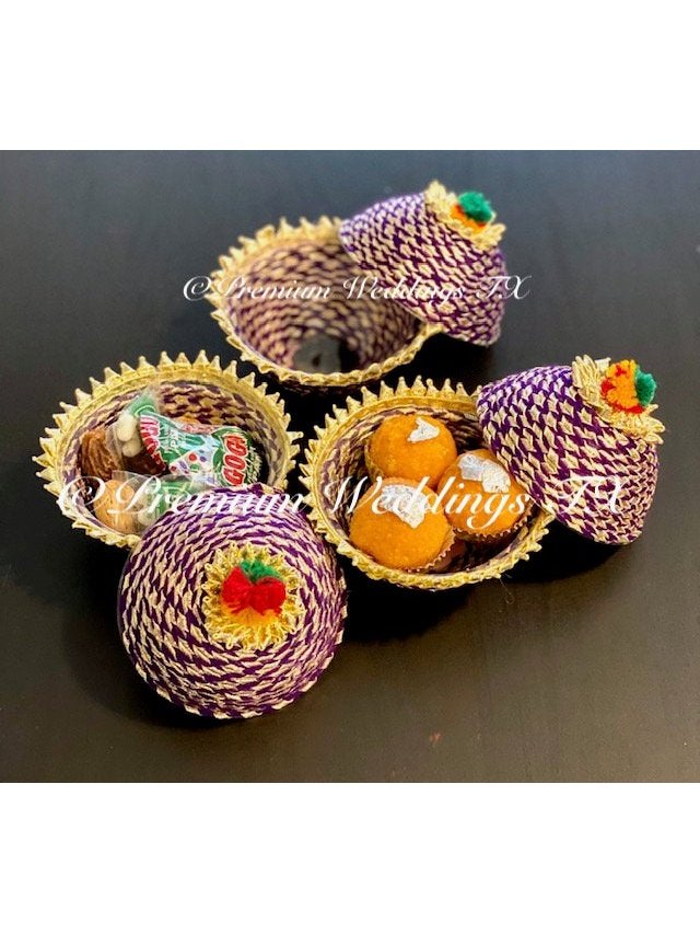 Purple Favor Matki Box - Premium Weddings TX
