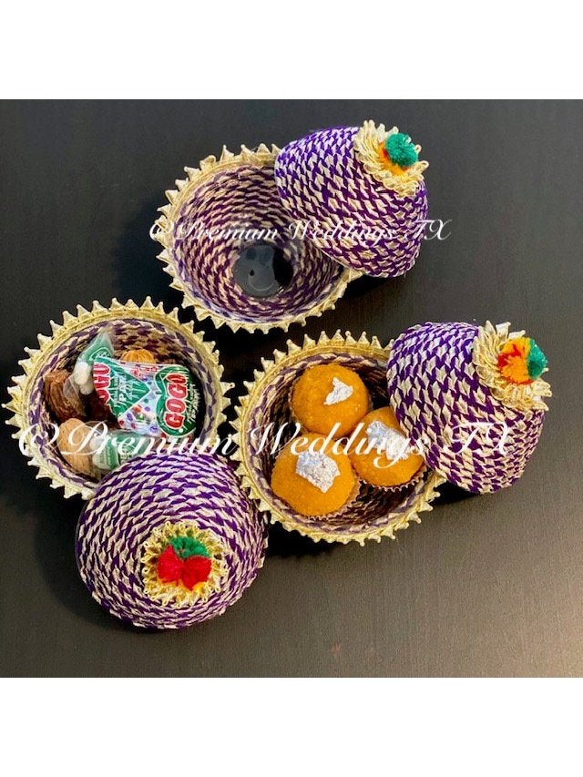 Purple Favor Matki Box - Premium Weddings TX