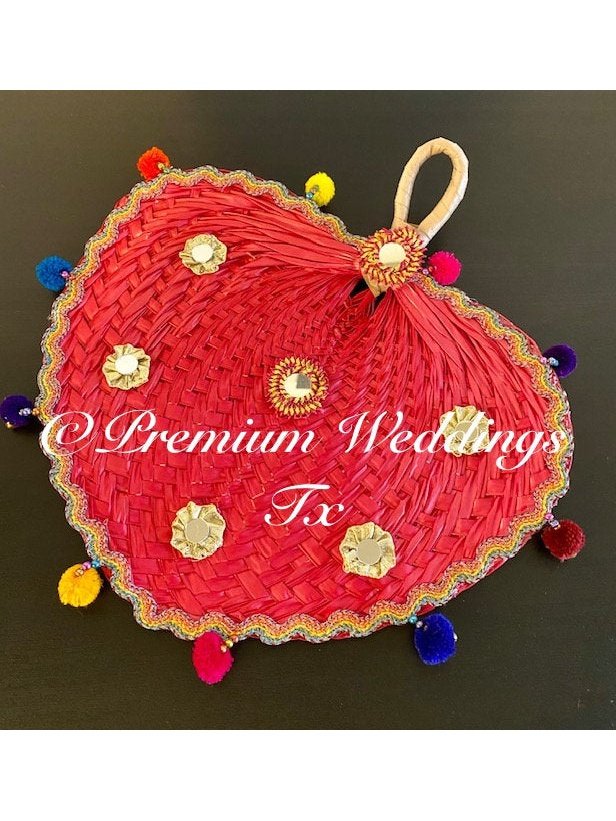 Red Decorative Hand Fans