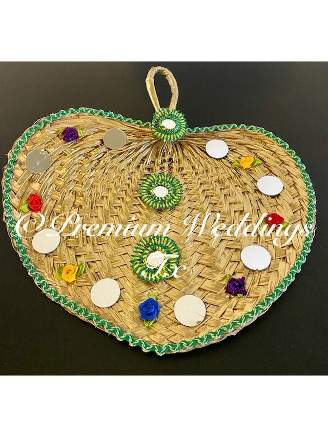 Gold Decorative Hand Fans - Premium Weddings TX