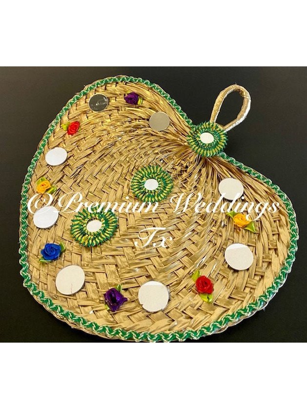 Gold Decorative Hand Fans - Premium Weddings TX