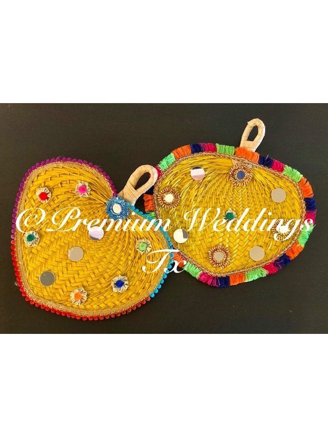 Yellow Decorative Hand Fan
