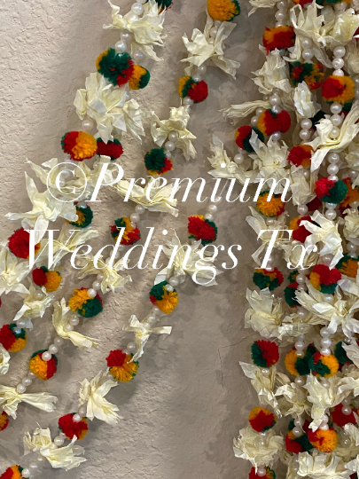 Eco-Friendly Flower Garlands, Garlands,Flower Garlands, Wall Decor, Wedding Decor, Shaadi, Shaadi Decor, Indian Wedding Decor, Pakistani Wedding Decor, Pom pom Flower Backdrop, Handmade Backdrop Decor, Diwali Decor, Eid Decor, Housewarming Decor, Navratri Decor, Baby Shower Decor, Bridal Shower Decor, Garland Decor, Lohri Decor, Janmashtami Decor, Rakhi Decor